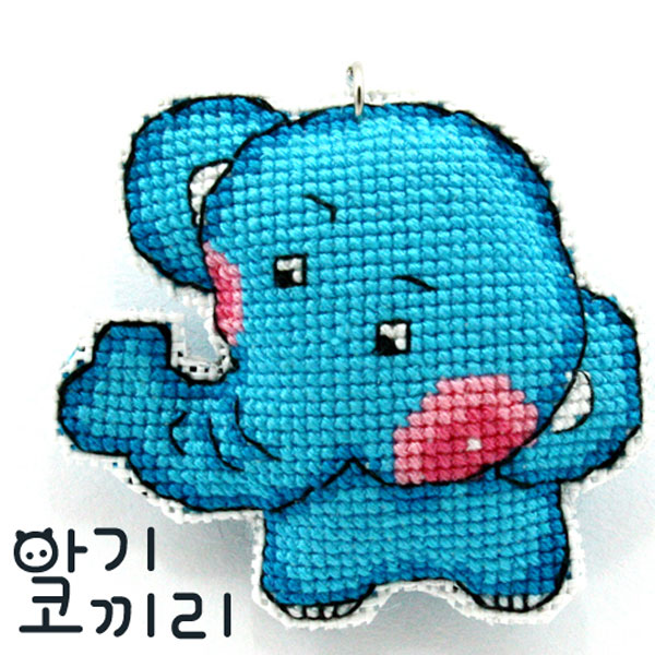 B19g (갤)핸드폰줄패키지-아기코끼리