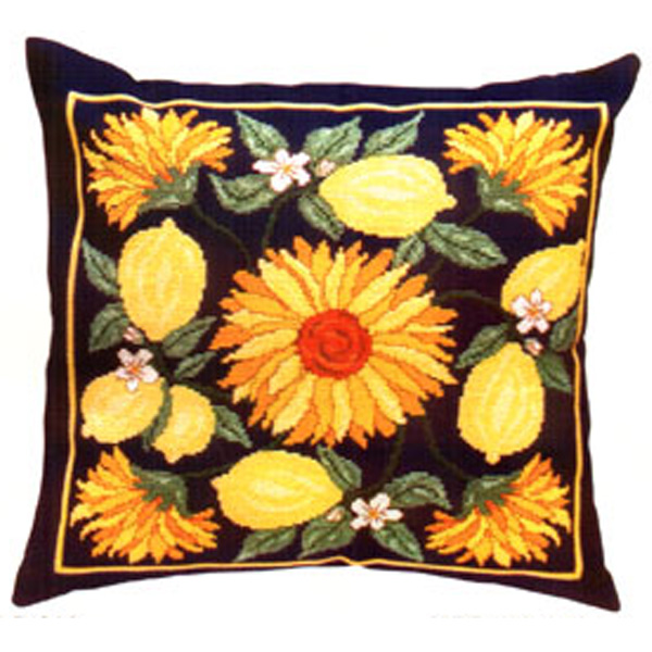 E03b (앵)도안/패키지-AD218(Sunflowers & Lemons Cushion)