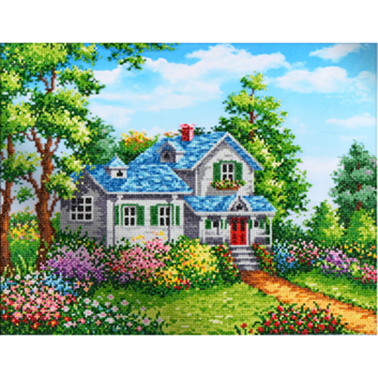 O20a 정원이있는풍경(stitchhouse5D보석자수)-KB0024
