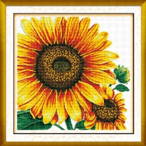 A15b Sunflower(11ct 5D 프린트십자수)-50308