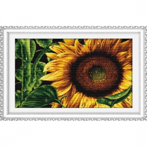 A14b Sunflower(向日葵)(3D11ct프린트십자수)-100802