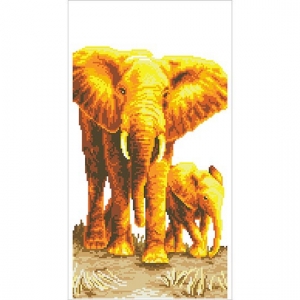 O35a 황금코끼리2(3D보석자수)-ydb0237