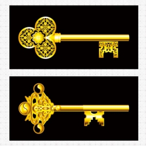 O18d 황금열쇠시리즈(5D보석자수)(40X20cm)-P0000HMJ