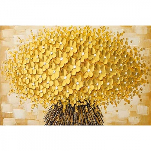 O29c 황금돈꽃나무(3D보석자수)(60X40cm)-P0000IST